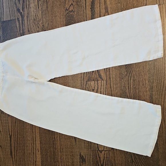 Juicy Couture Lowrise White Drawstring Linen Pants Made In The USA - Picture 4 of 6